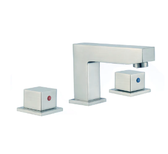 Two Handle Bathroom Faucet Square Shape