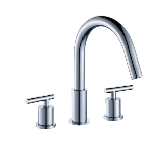Two Handle Bathroom Faucet Round Shape