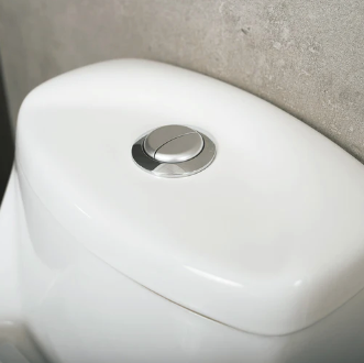 One Piece Oval Toilet with Soft Closing Seat and Dual Flush High-Efficiency, Porcelain, White Finish, Height 25-1/2 Inches (BSN-11)