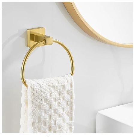 Leyden Antique Brass Toilet Paper Holder Towel Ring 2 Pieces Set Tissue Roll Retro Ancient