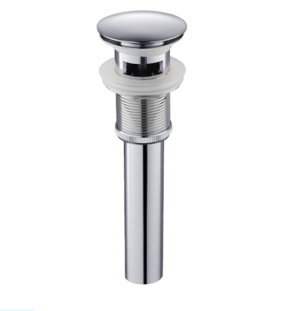 Bathroom Sink Drain Stopper Pop up Drain with Overflow for Vessel Sink Lavatory Vanity,Brushed Nickel