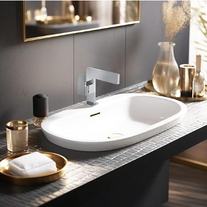Sink Faucet Ultra Thin Design, Single Handle Vanity Faucet for Bathroom Sink.