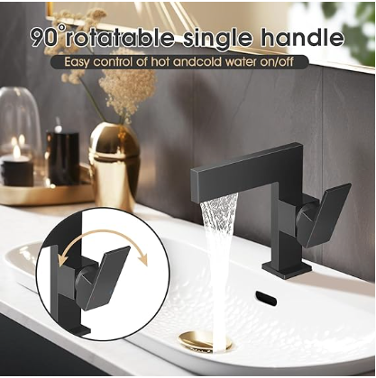 Sink Faucet Ultra Thin Design, Single Handle Vanity Faucet for Bathroom Sink.